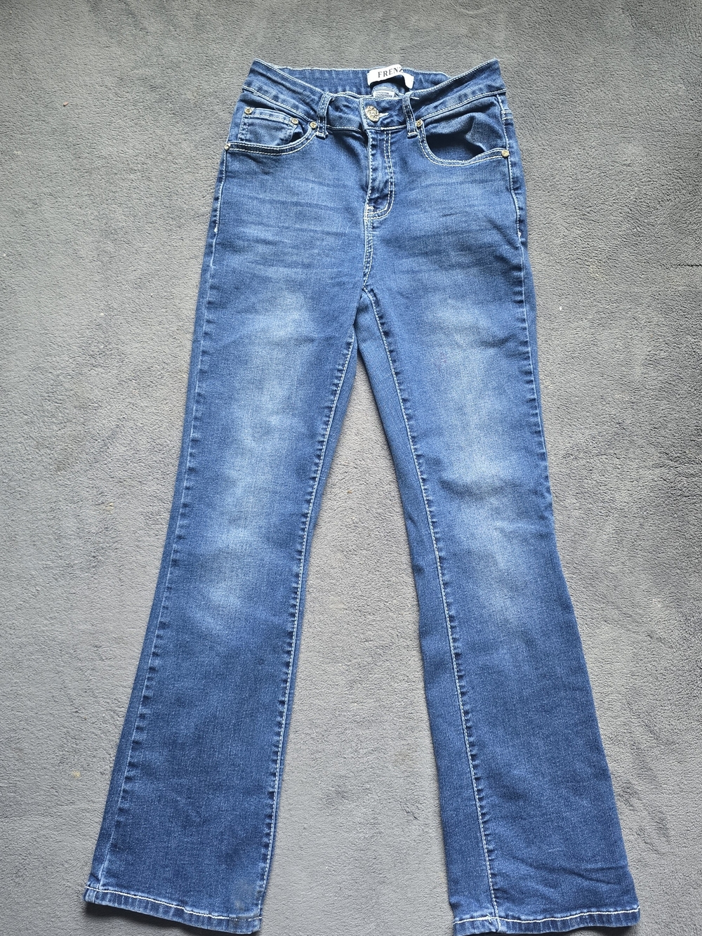 High-Rise Blue Flare Jeans for Women